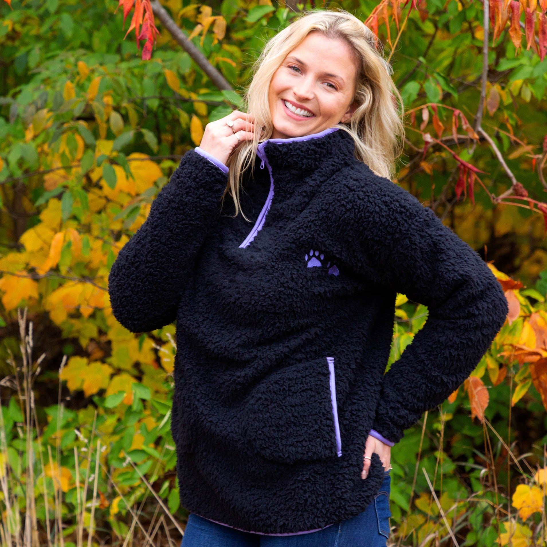 Sudadera de felpa Sherpa Cozy Paw