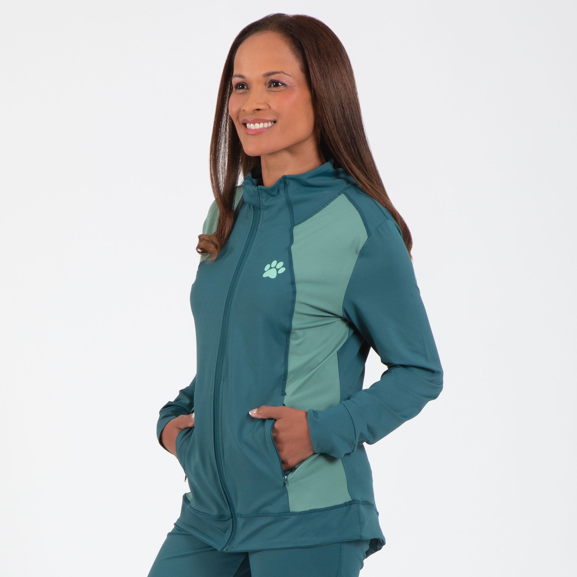 Conjunto cruzado Yoga de huella de pata