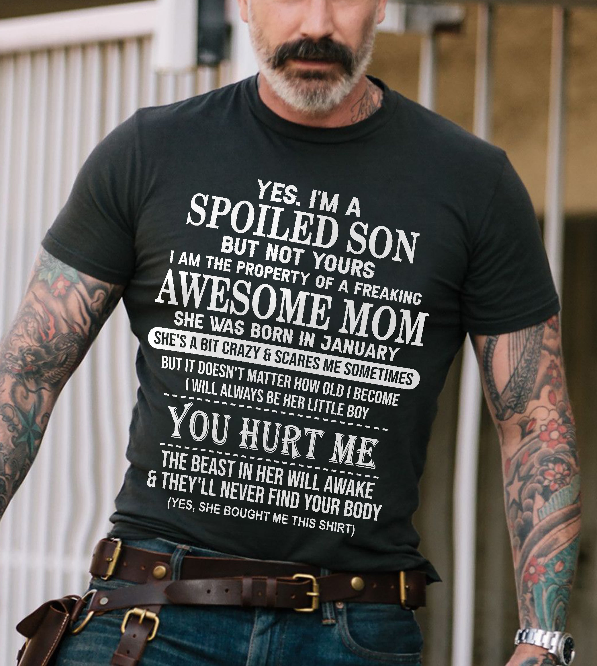 January - Awesome Mom Born In January - Special gift for Son From Mom - NGHL01 (SKU10-45-01)