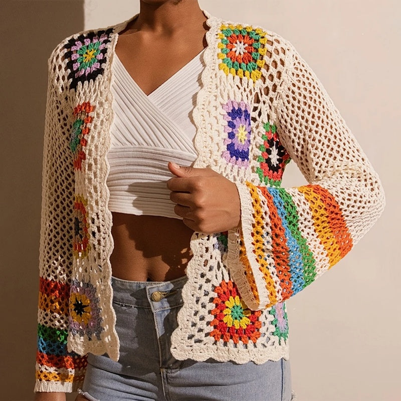 Women's Elegant Crochet Cardigan