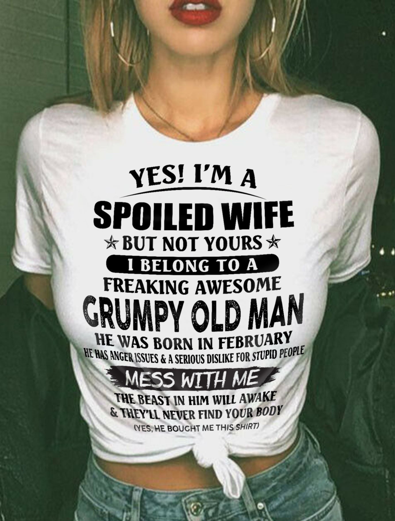 Grumpy Old Man February – Perfect gift for your wife From Husband – NGHL02 (SKU08-63-02)