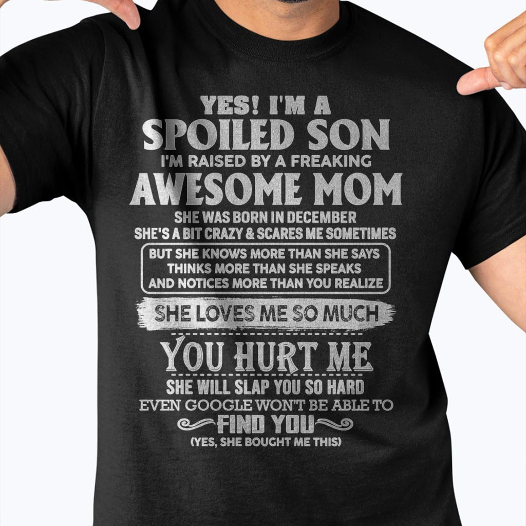 December - Awesome Mom - Perfect Gift For Son From Mom - NGHL12 (SKU05-47-12)