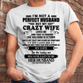 October - I Am Not A Perfect Husband But My Crazy Wife Love Me And That Is Enough - Gift For Husband From Wife - NGHL10 (SKU-QHUSBAND-10)