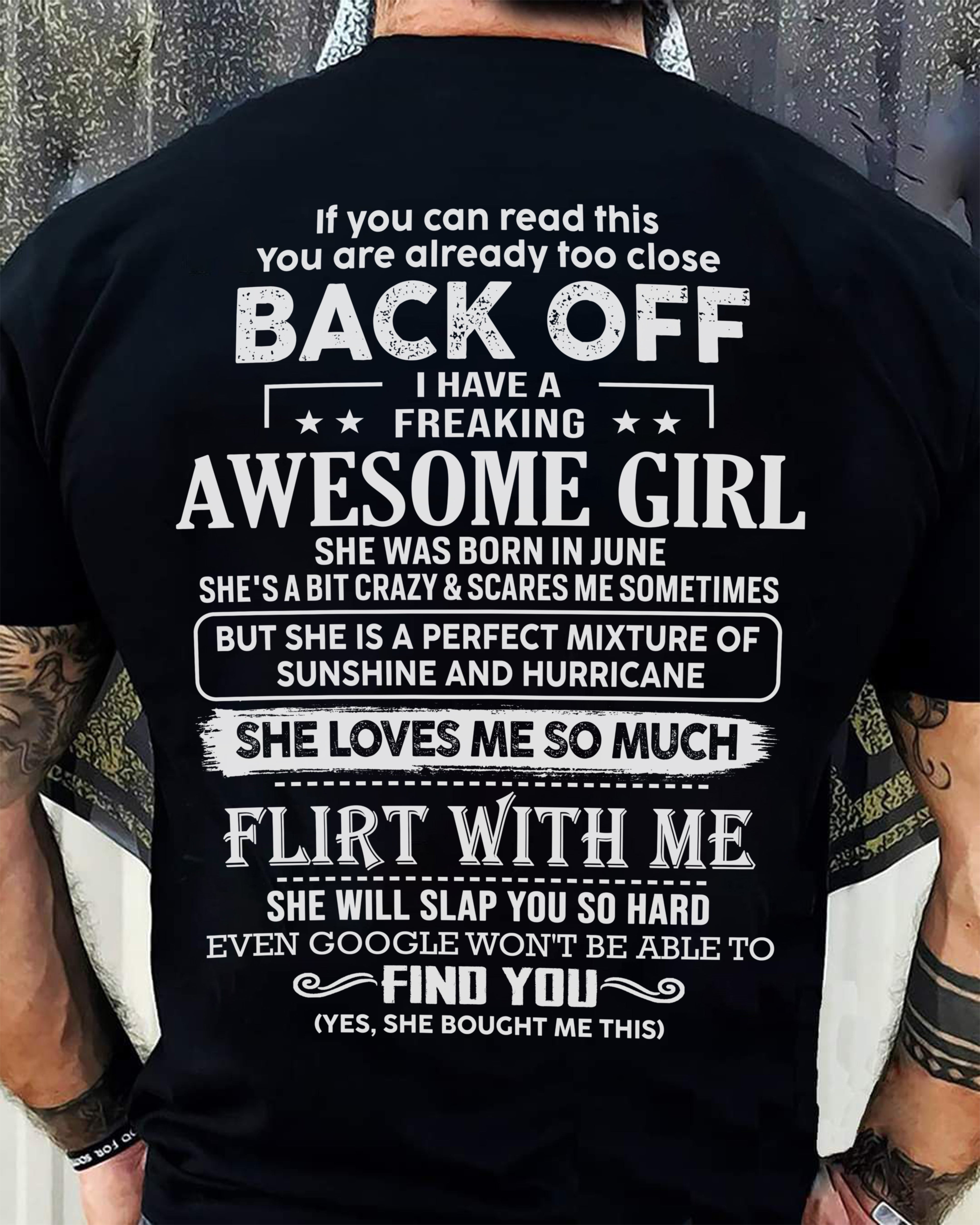 June – Awesome Girlfriend Born In June – Special gift for your Boyfriend – From Wife NGHL06 (SKU06-17-06)