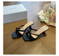Bow Tie Square Toe Stiletto Heels – High Heel Summer Pumps