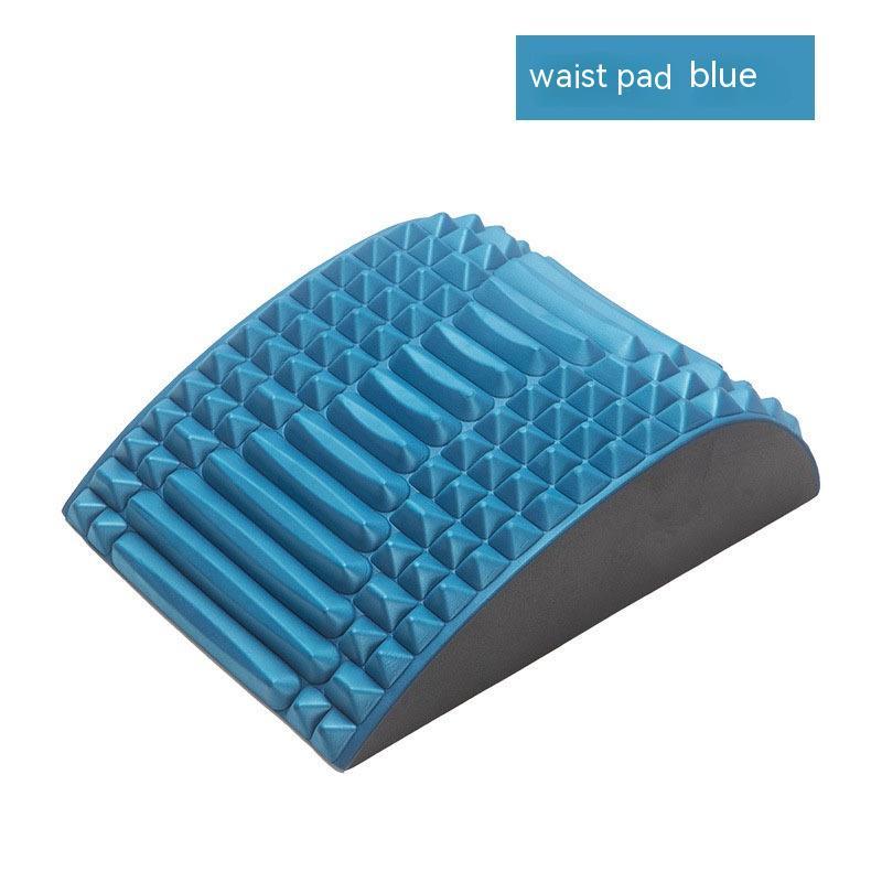 Almohada de estiramiento de espalda, soporte lumbar y cervical, masajeador para cuello, cintura, espalda, ciática, hernia de disco, alivio del dolor, masaje, relajación