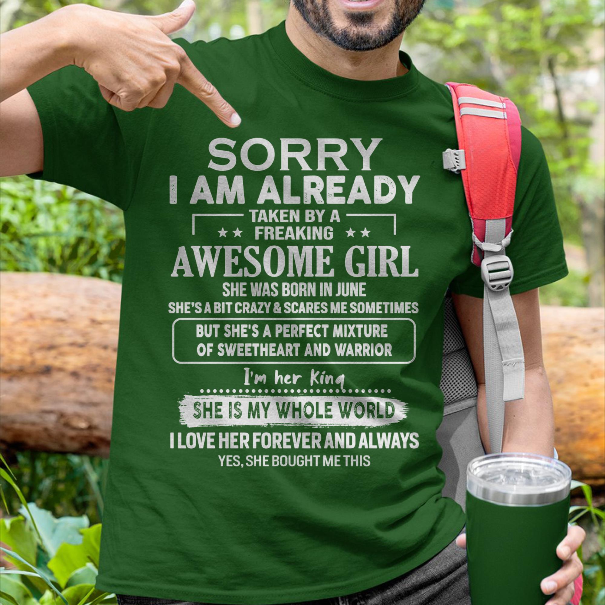 June - Awesome Girl - Perfect Gift For Your Boyfriend, Husband From Wife - NGHL06 (SKU04-86MT-06)