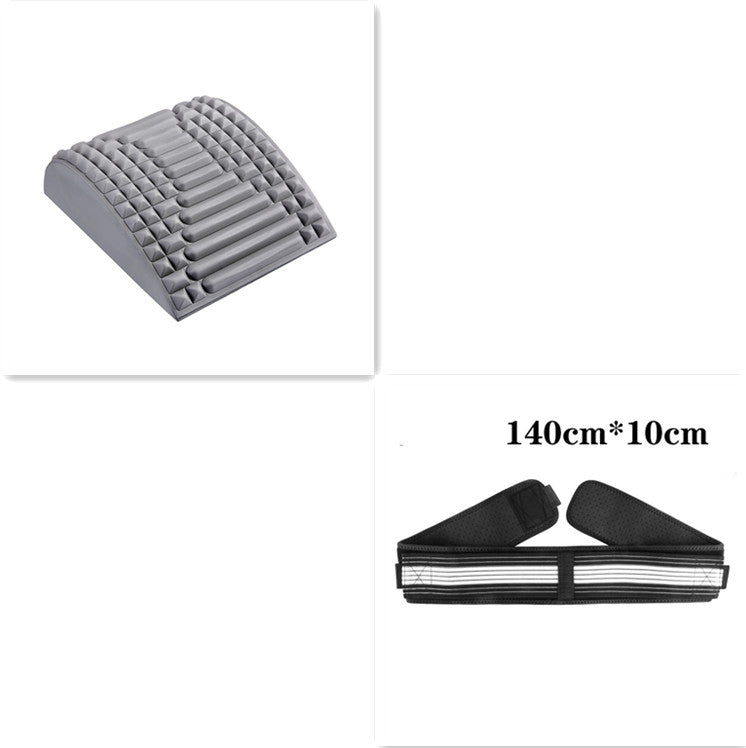 Almohada de estiramiento de espalda, soporte lumbar y cervical, masajeador para cuello, cintura, espalda, ciática, hernia de disco, alivio del dolor, masaje, relajación
