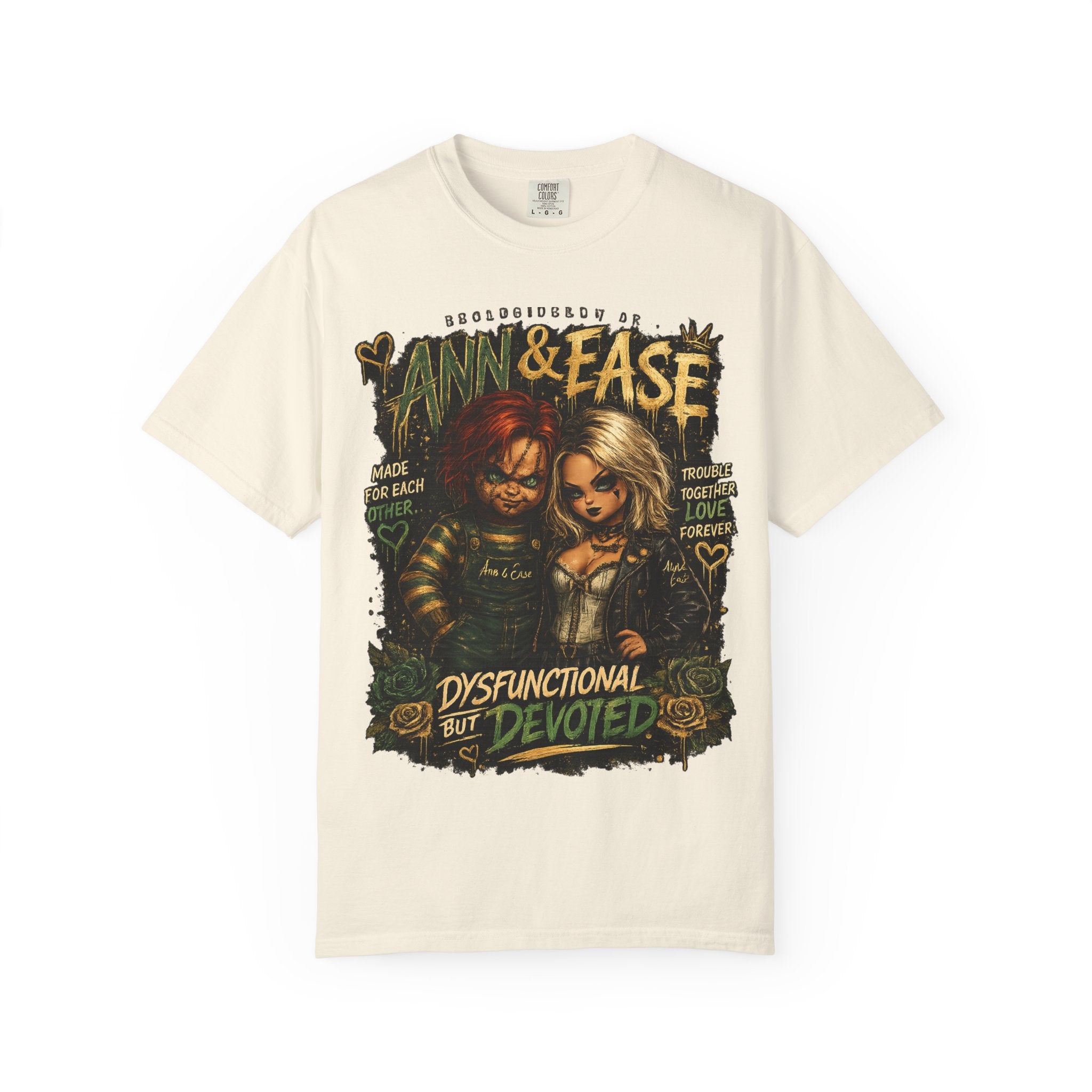 Ann & Ease "Dysfunctional But Devoted" Graphic T-Shirt