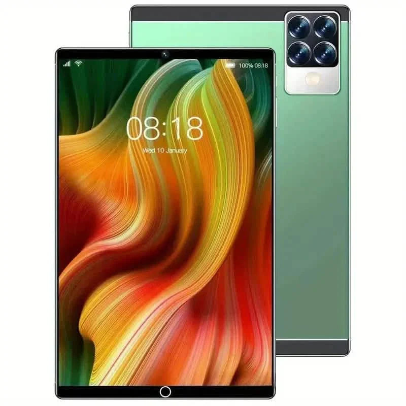 Tablet inteligente 5G de 10.1 pulgadas - Ranuras para doble tarjeta SIM, 8 GB de RAM, 256 GB de almacenamiento, cámara de 24 MP + 48 MP + Más
