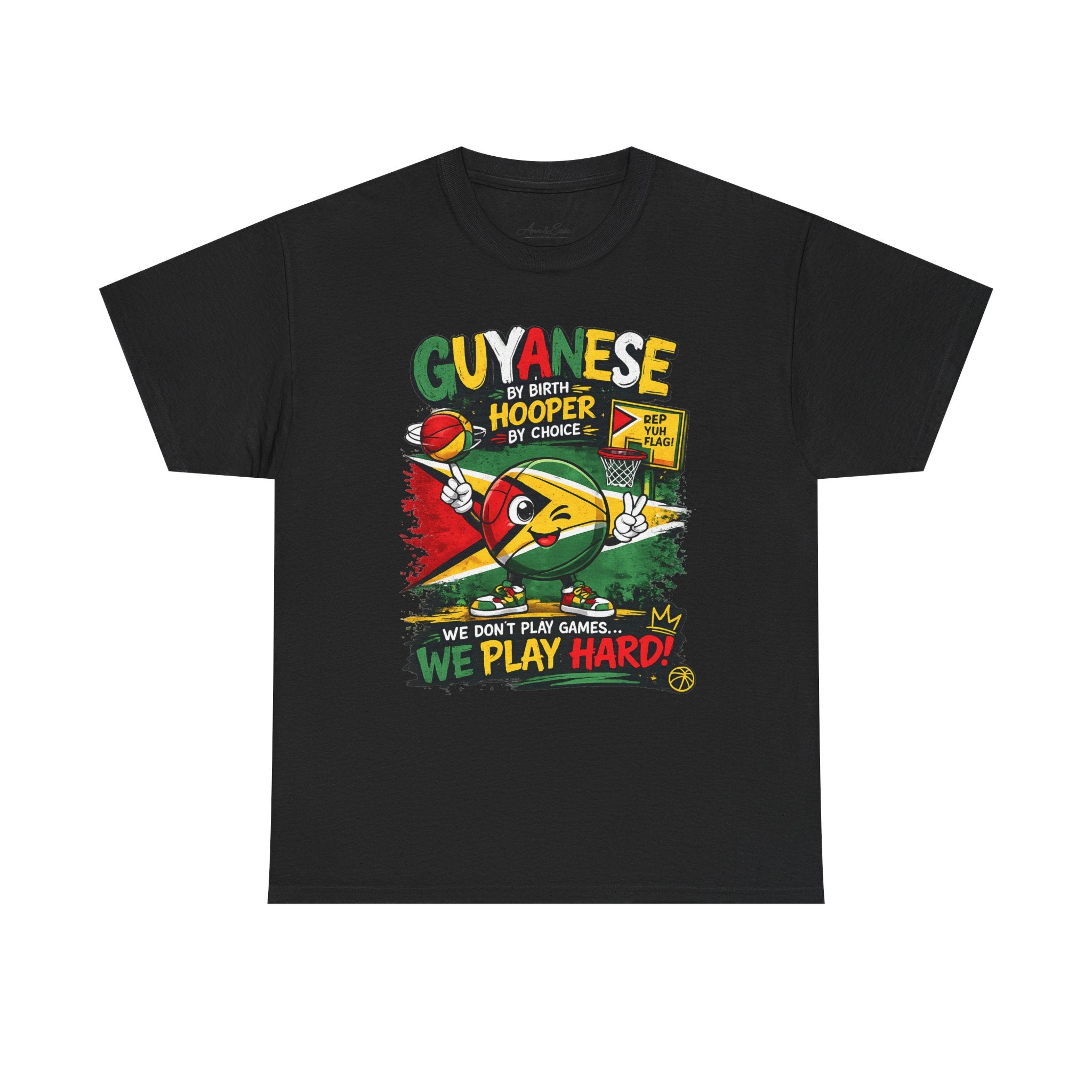 Guyanese Pride T-Shirt — "We Don’t Play Games... We Play Hard!"