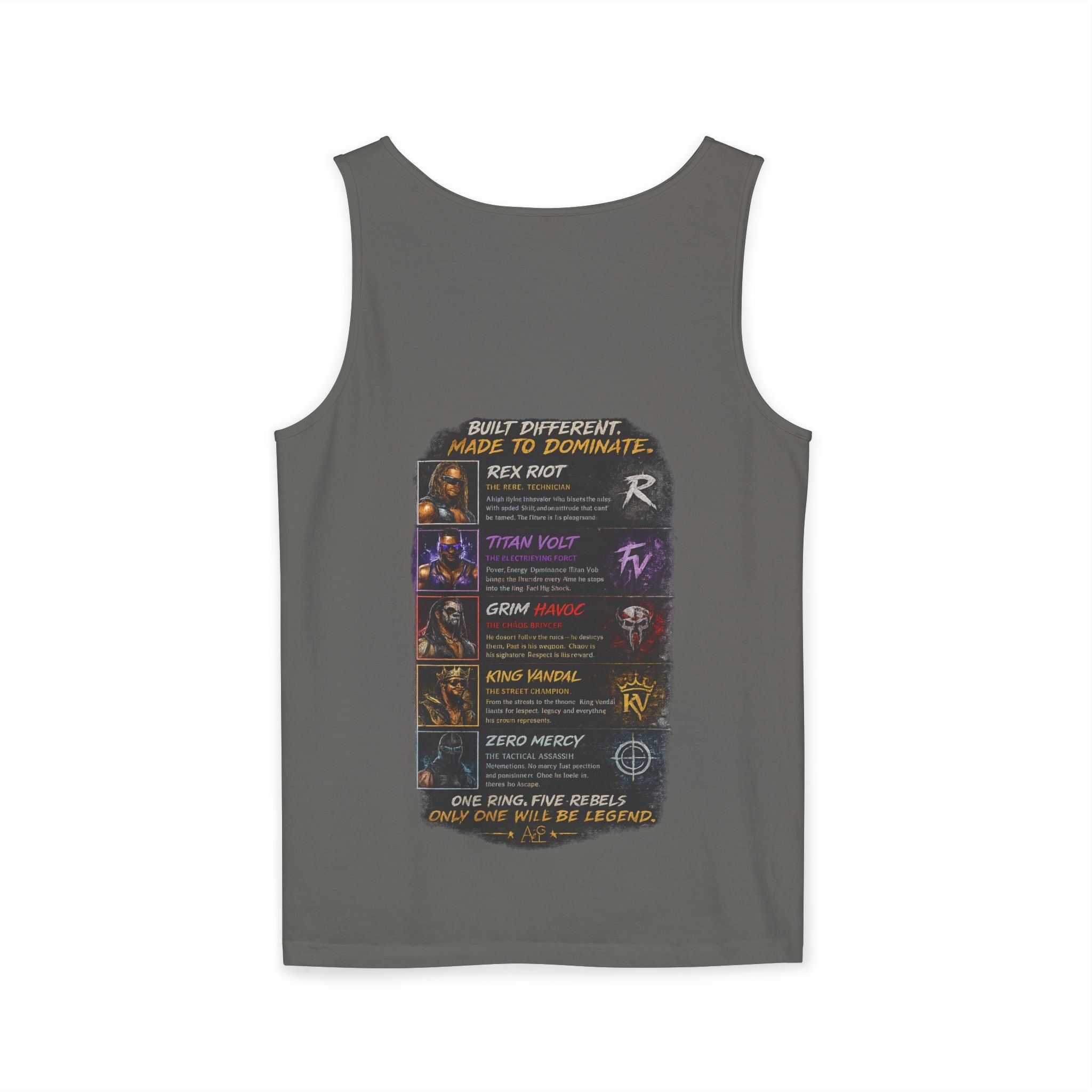 Ring Rebels Tank Top — Vintage Wrestling Crew Graphic