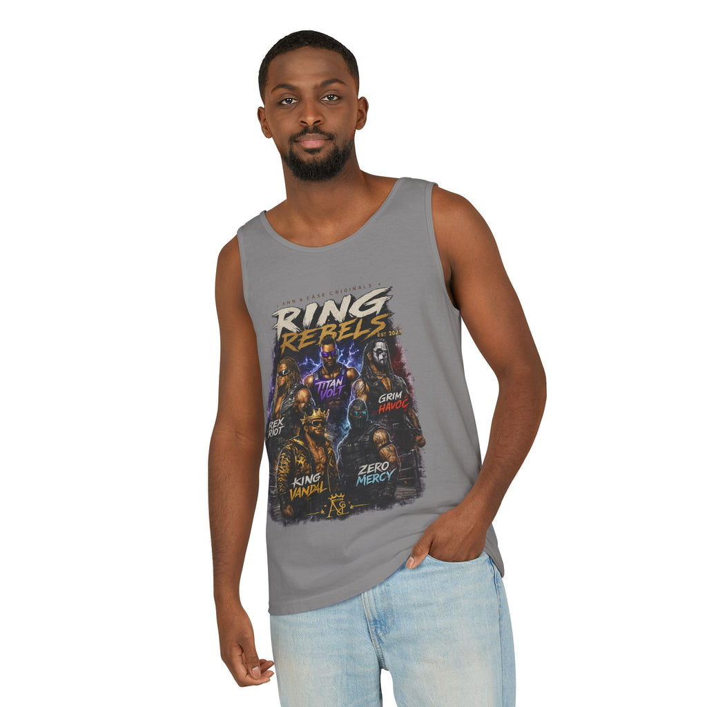 Ring Rebels Tank Top — Vintage Wrestling Crew Graphic