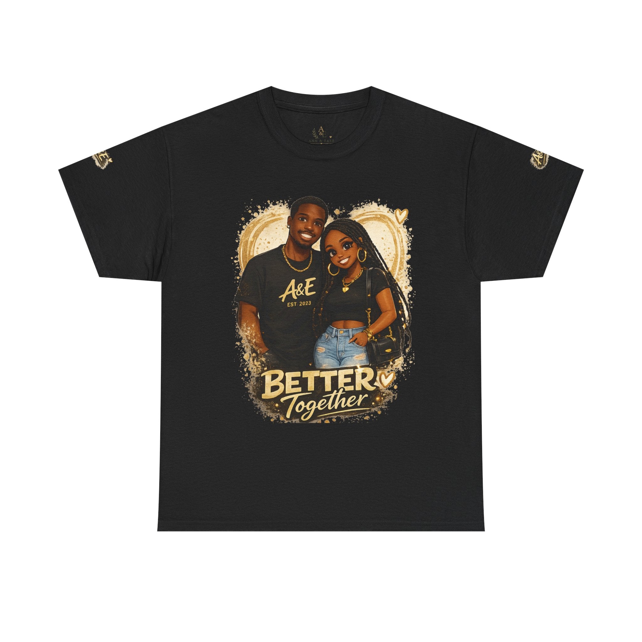 Better Together Couples Tee — "Different Vibes, Same Soul" Graphic T-Shirt