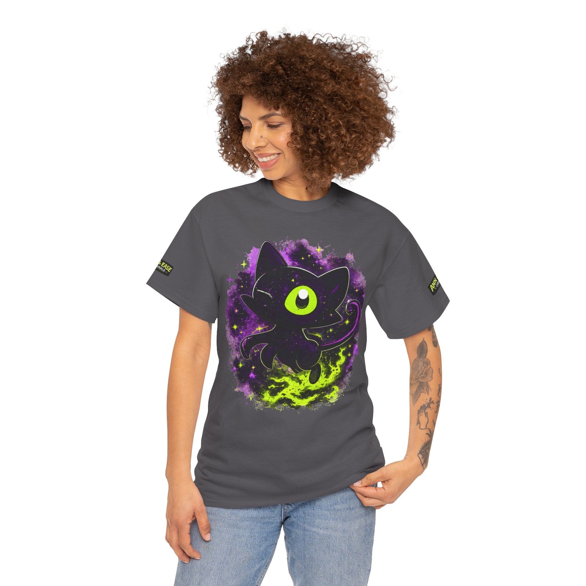 Void Cat T-Shirt — "Void Cat: I Don't Chase Light, I Create My Own" Graphic Tee