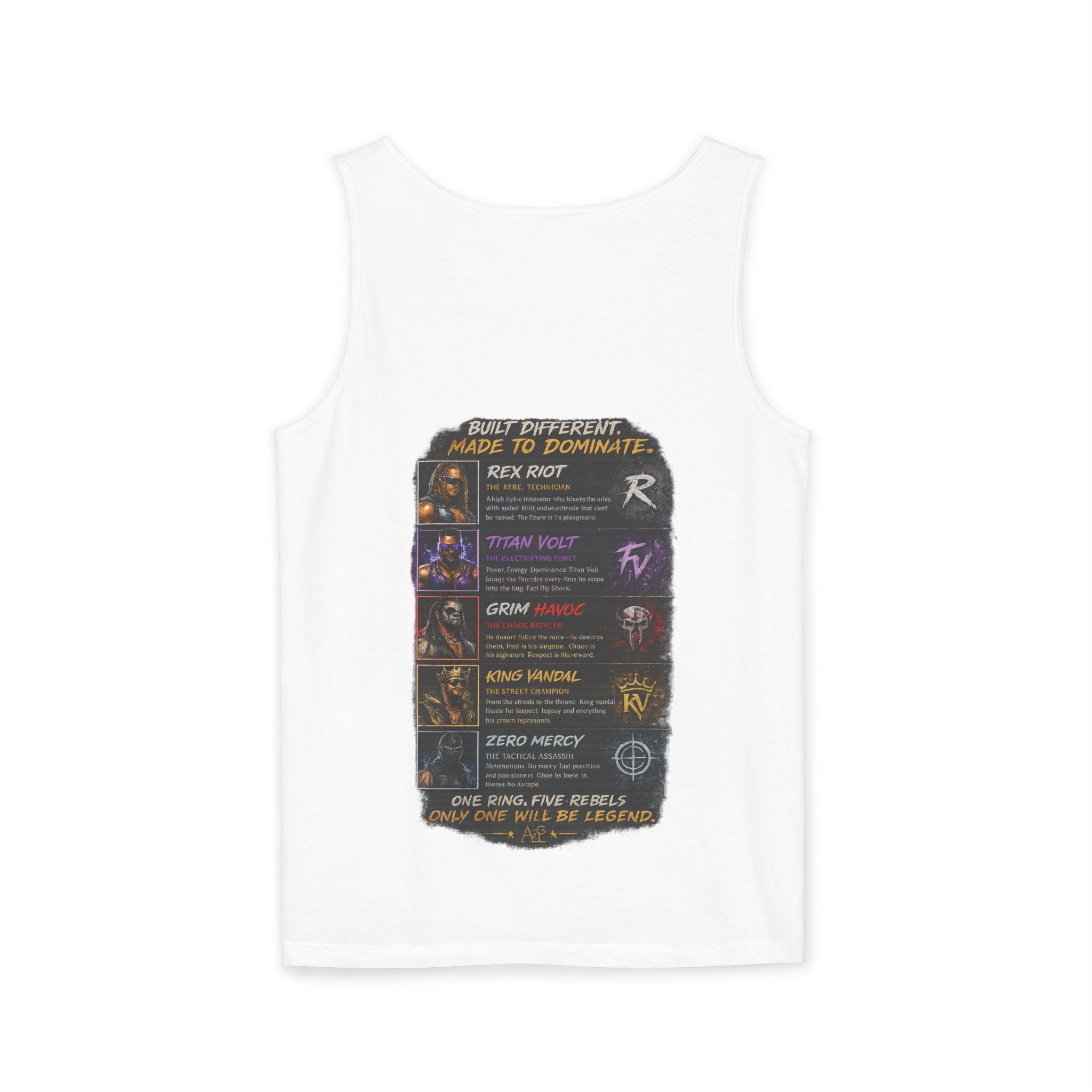Ring Rebels Tank Top — Vintage Wrestling Crew Graphic