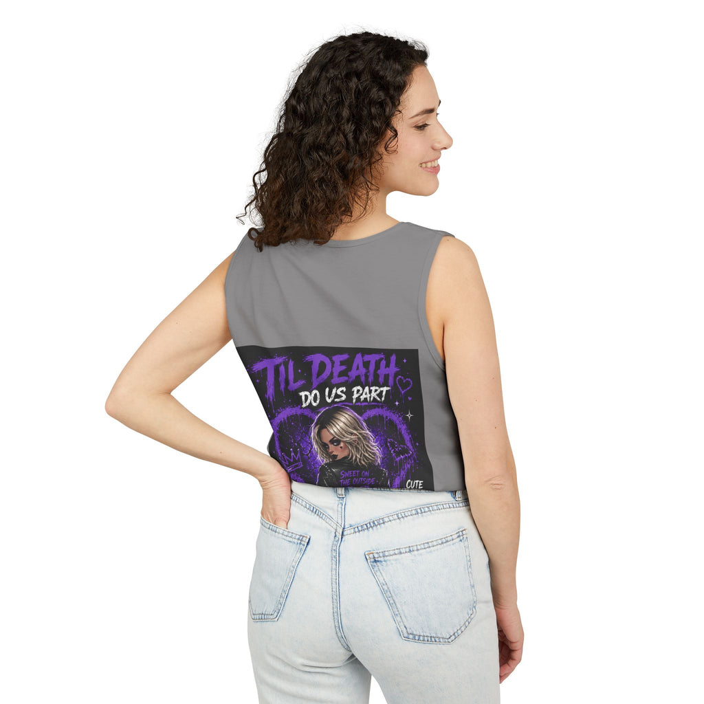 Graphic Tank Top — "Pretty Dangerous / Cute But Cursed" Goth Illustration