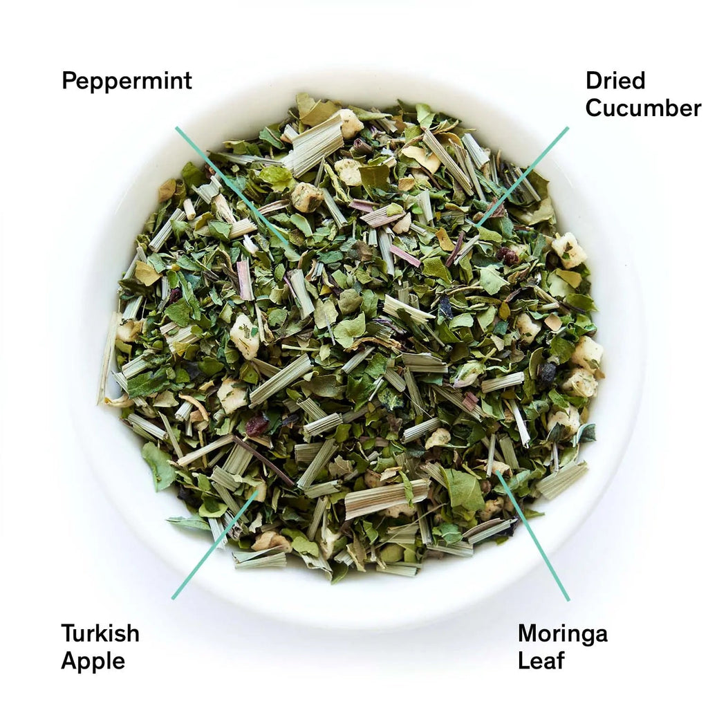 Olympus - Té de hierbas de menta y pepino (sin cafeína)