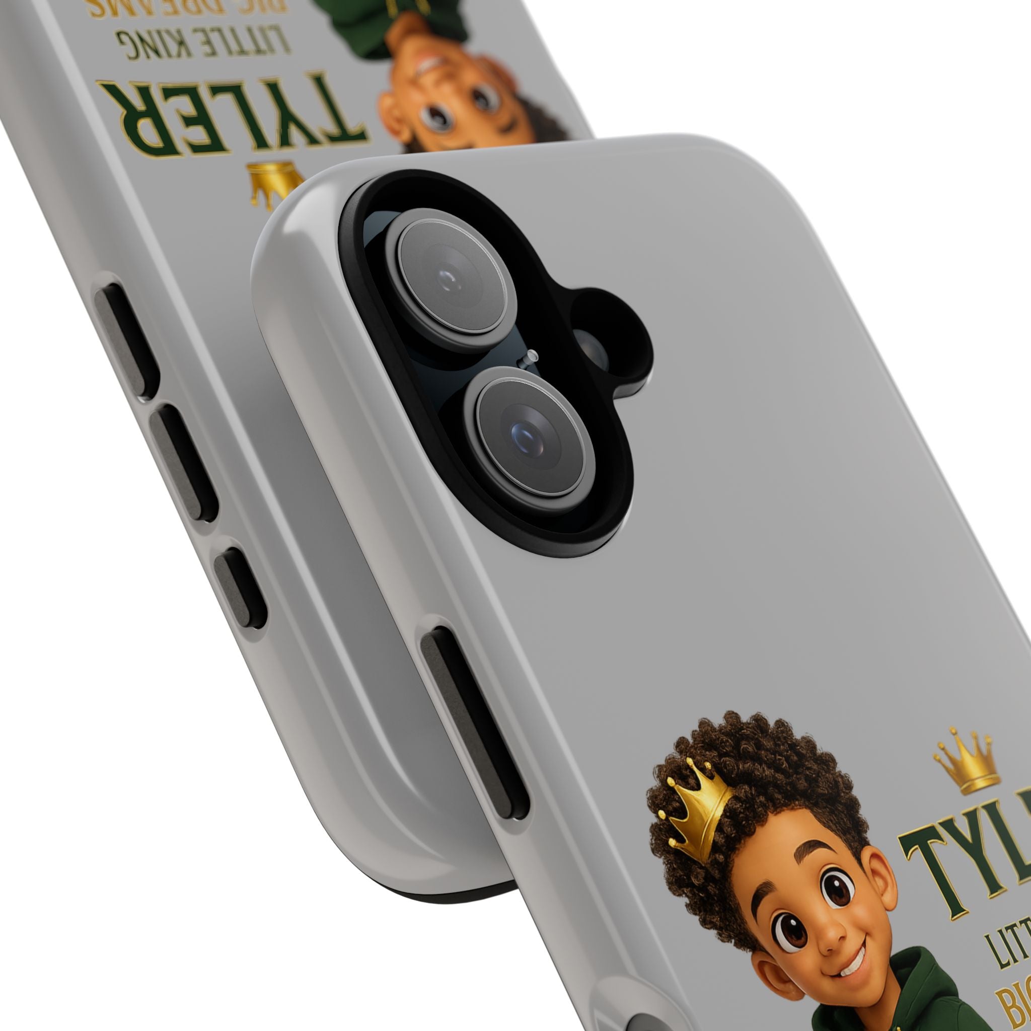 Personalized 'Tyler Little King' Phone Case – Cute Boy Crown Design, 'Little King Big Dreams'