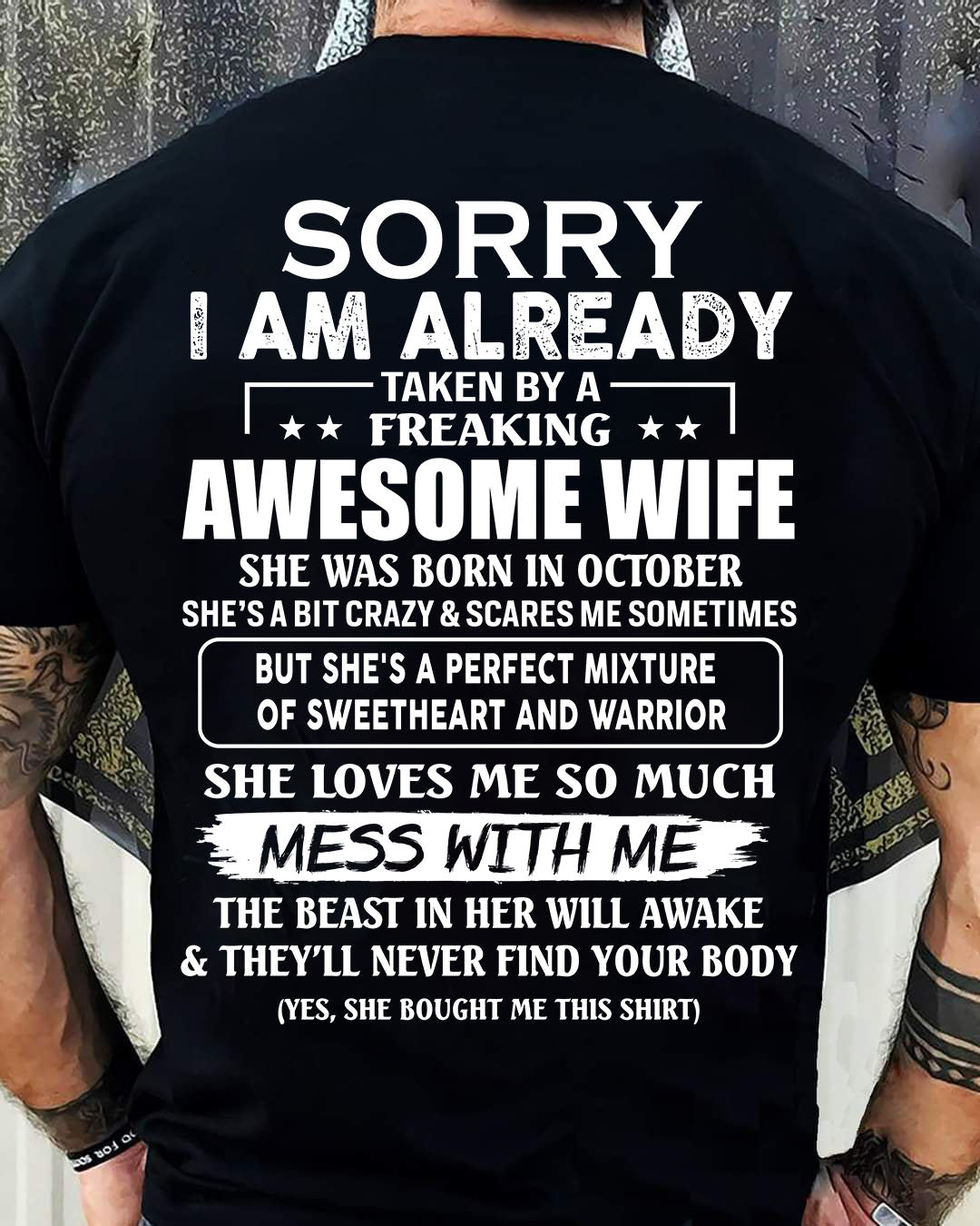 Wife October - Perfect gift for your husband - NGHL10 (SKU68-86-10)