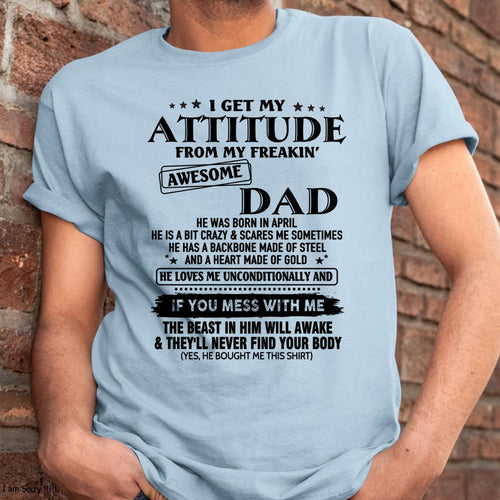 April - Gift For Son and Daughter From Dad - NGHL04 - (SKU-TDADC-04)