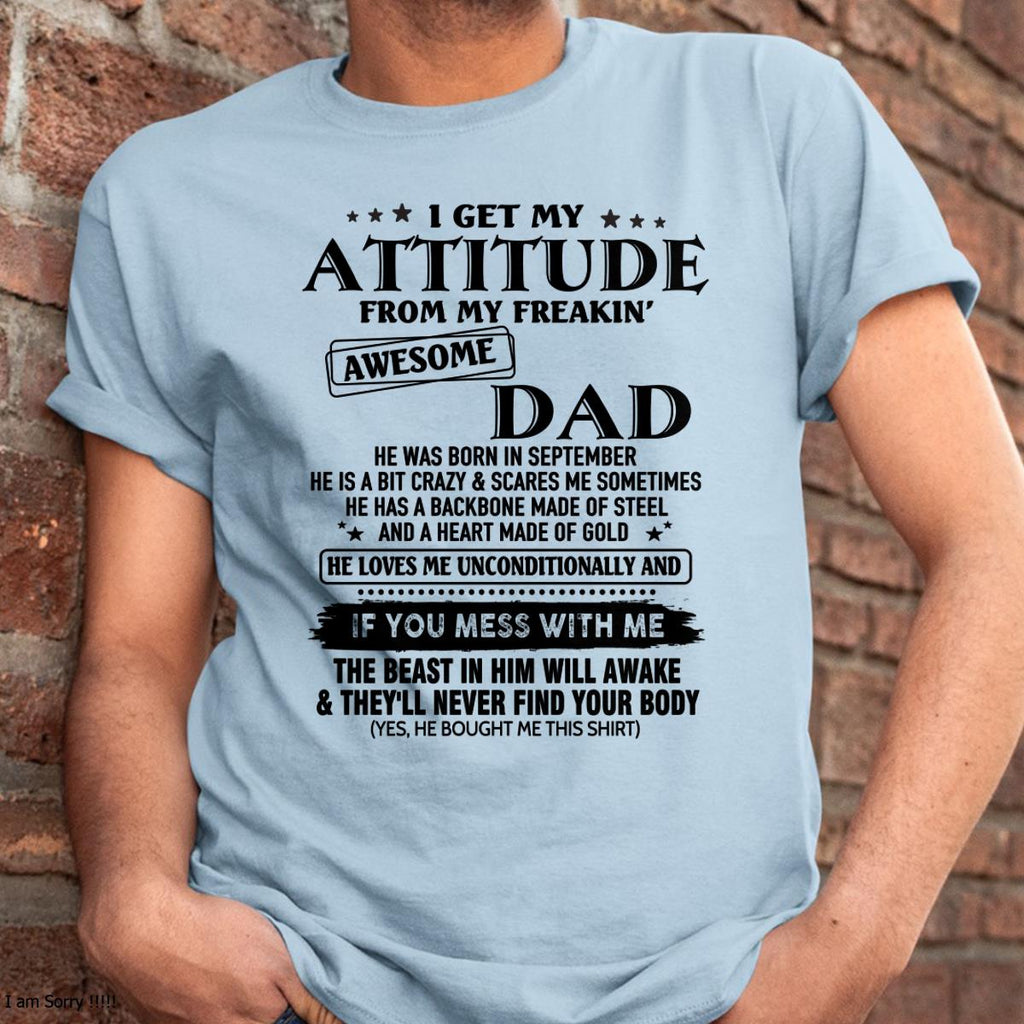 September - Gift For Son and Daughter From Dad - NGHL09 - (SKU-TDADC-09)