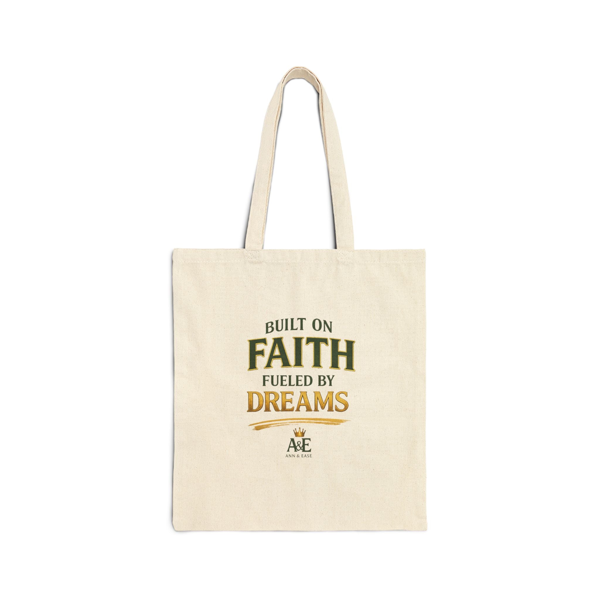 Tote Bag — “Built on Faith, Fueled by Dreams” Personalized Little King Tote (Tyler)