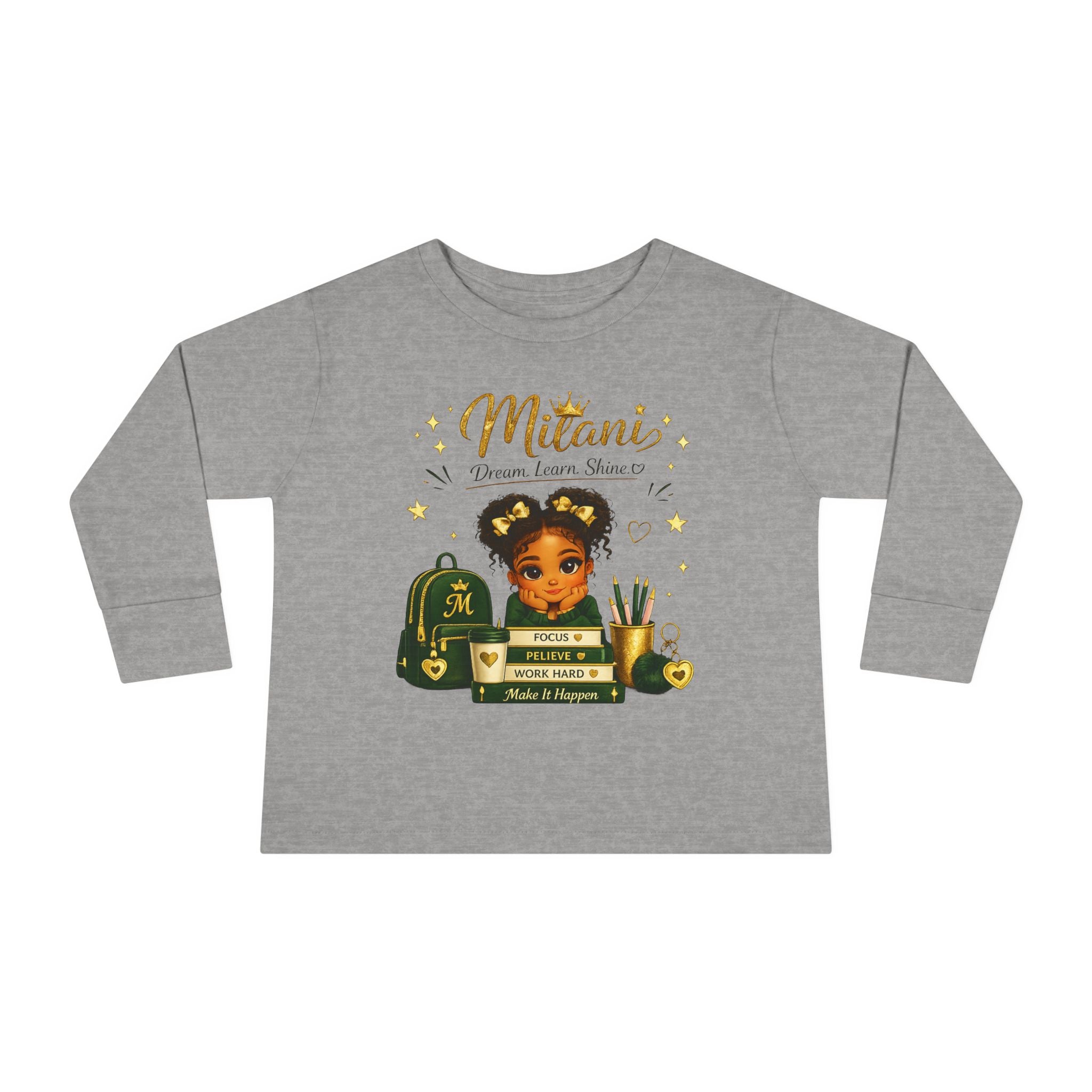 Toddler Tee — 'Future MD' Cute Black Girl Doctor Design