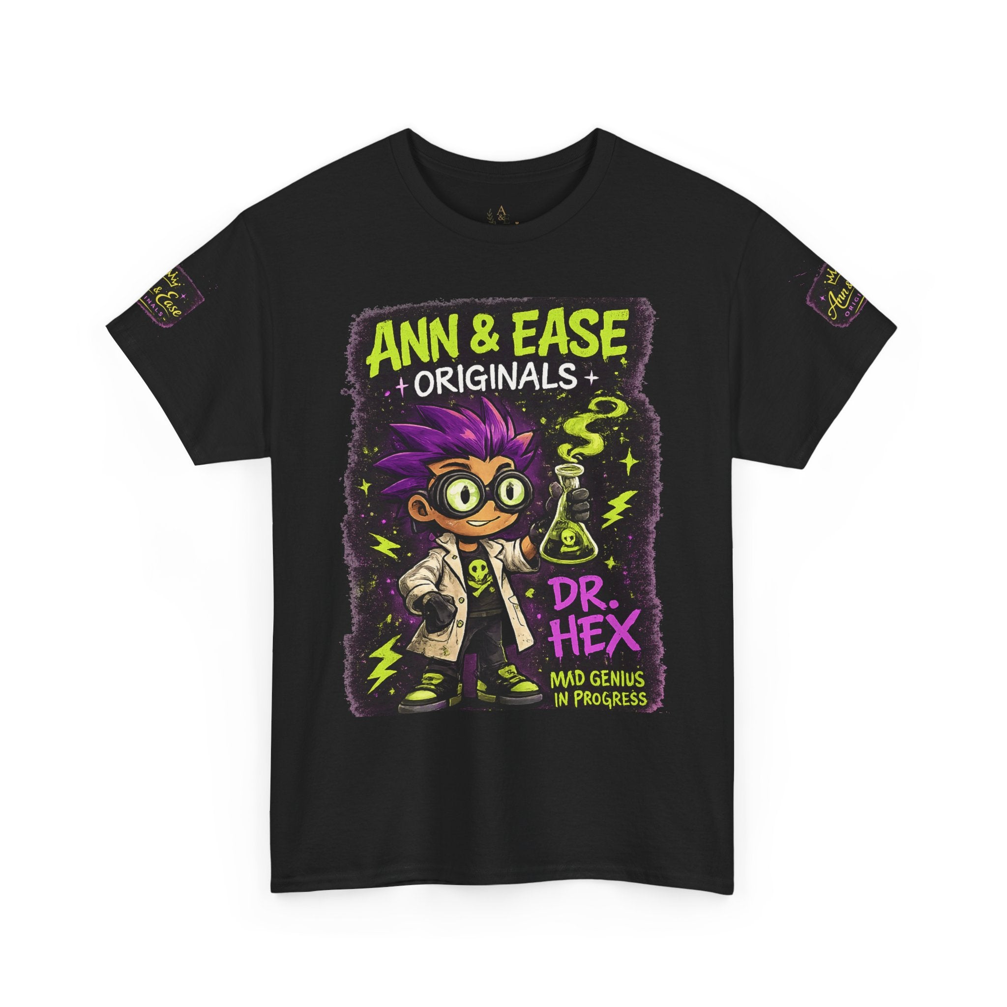 Dr. Hex Mad Scientist T-Shirt — 'Brains Over Brawn' Graphic Tee
