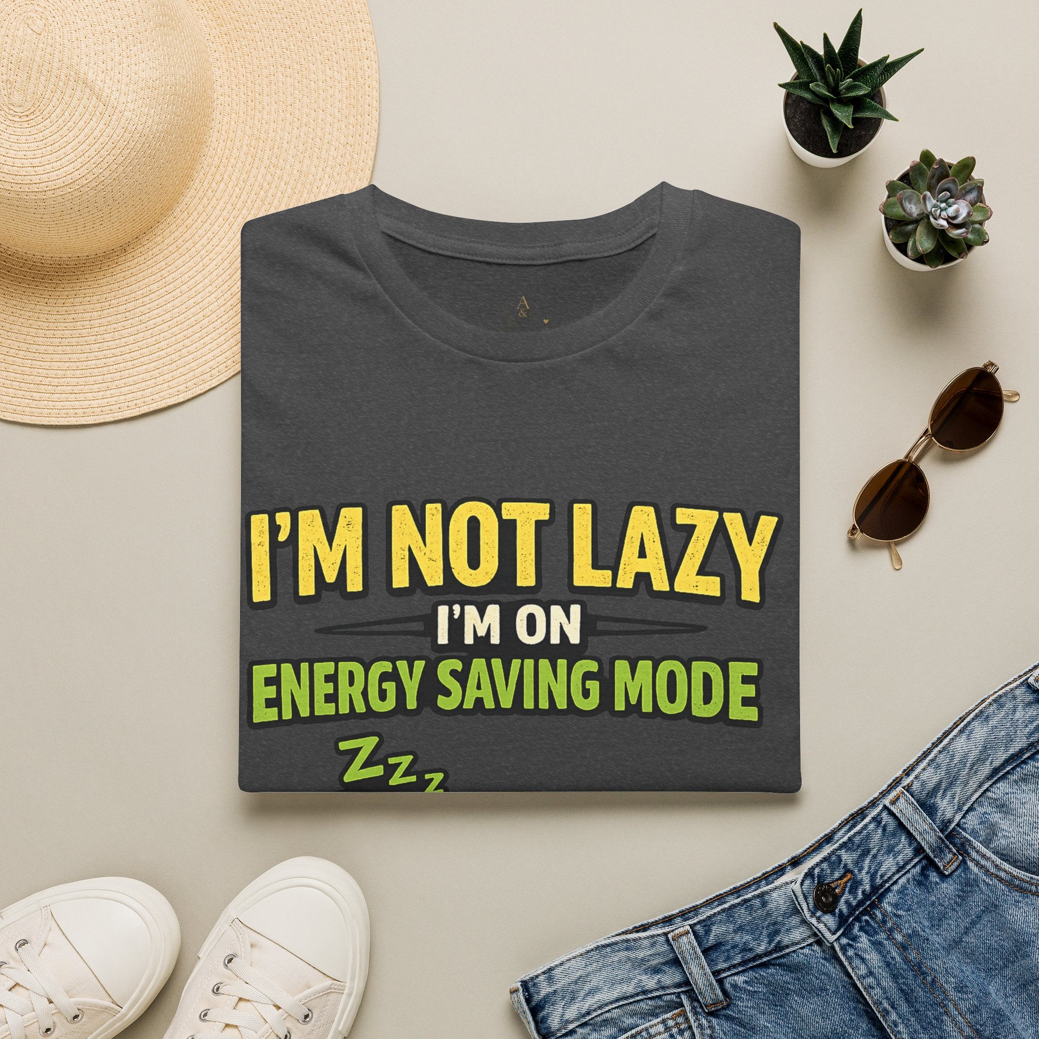 No soy vago, estoy en modo ahorro de energía - Camiseta