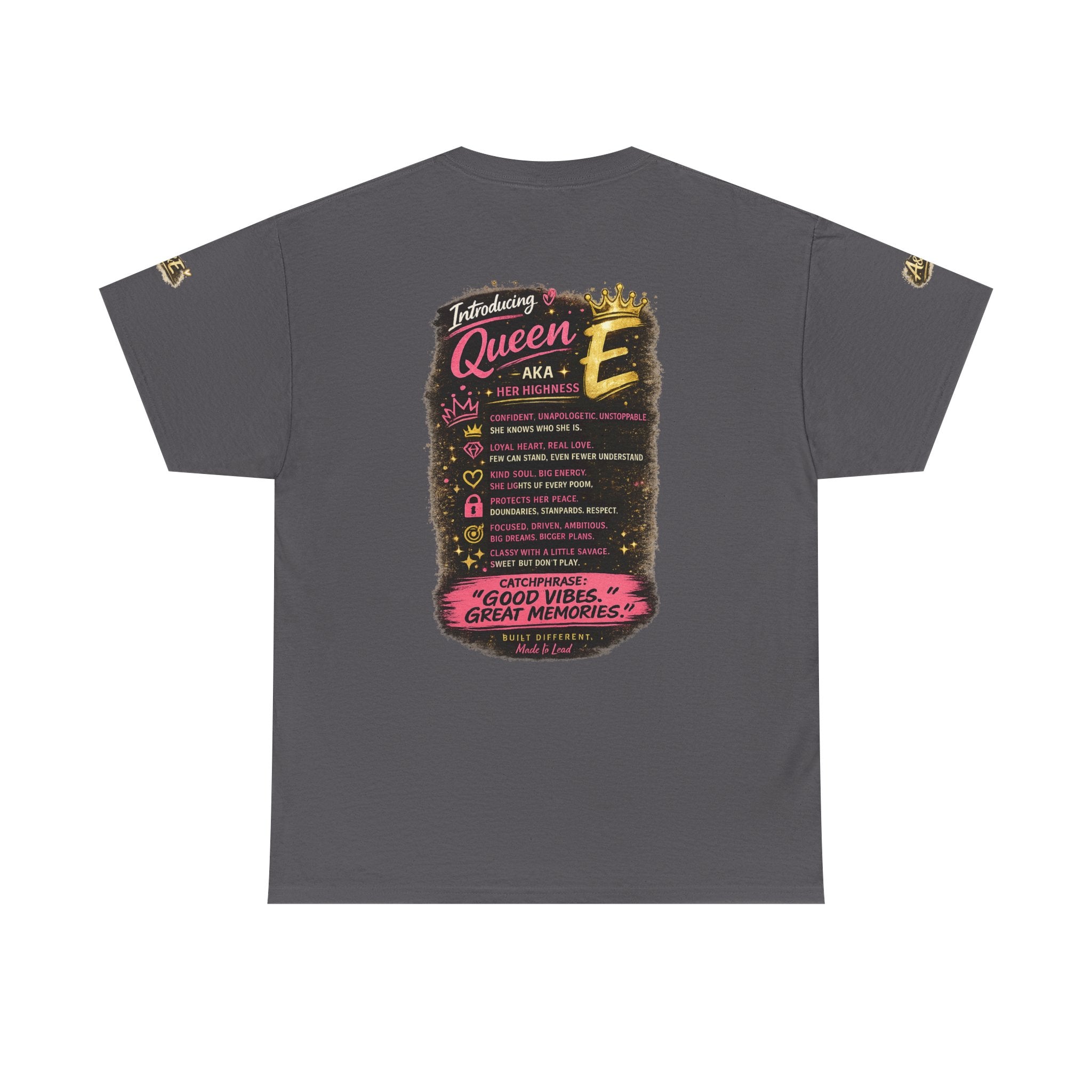 T-Shirt — "Introducing Queen E" Afrocentric Graphic Tee — Built Different, Good Vibes