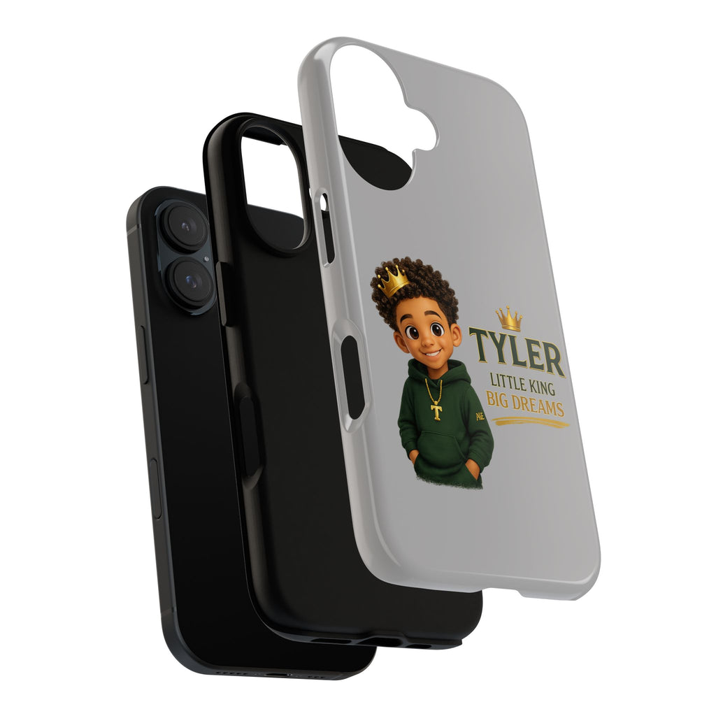 Personalized 'Tyler Little King' Phone Case – Cute Boy Crown Design, 'Little King Big Dreams'
