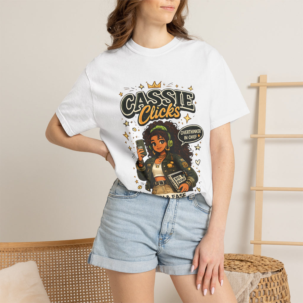 Graphic T-Shirt — “Cassie Clicks” Motivational Crewneck