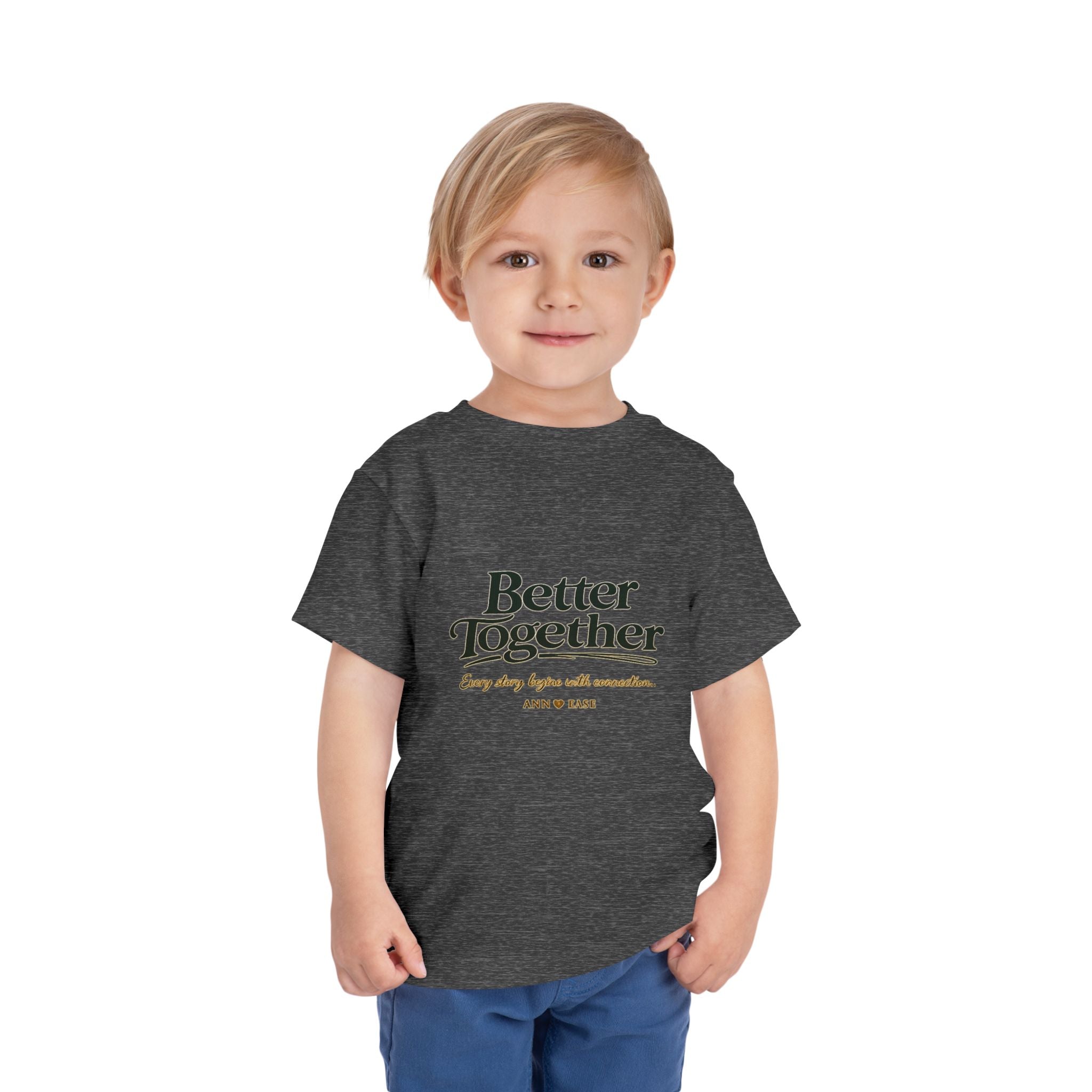 Toddler Tee — “Better Together” Cottage Garden Design