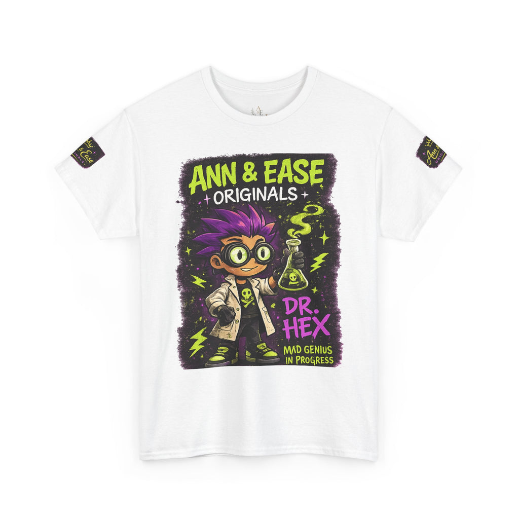 Dr. Hex Mad Scientist T-Shirt — 'Brains Over Brawn' Graphic Tee