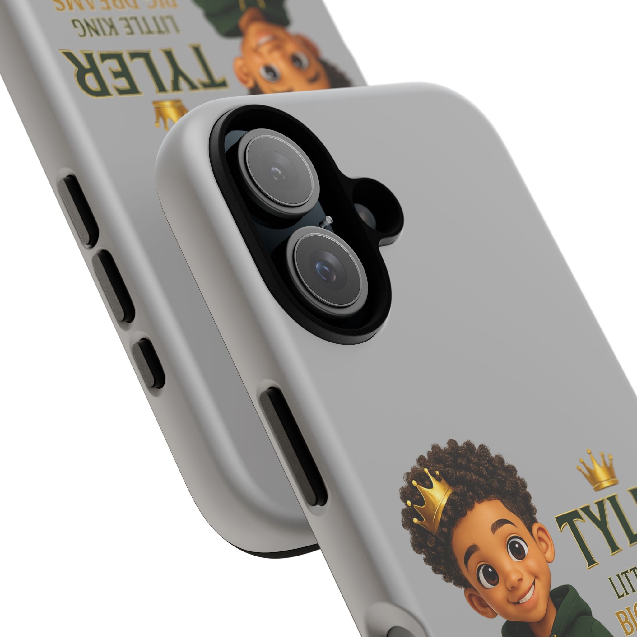 Personalized 'Tyler Little King' Phone Case – Cute Boy Crown Design, 'Little King Big Dreams'