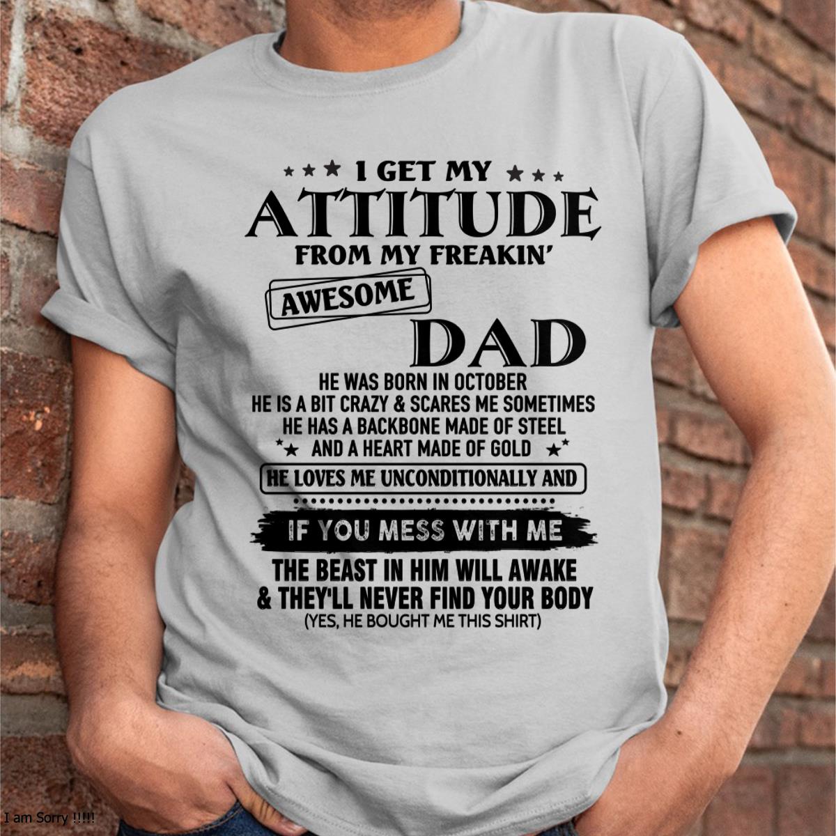 October - Gift For Son and Daughter From Dad - NGHL10 - (SKU-TDADC-10)