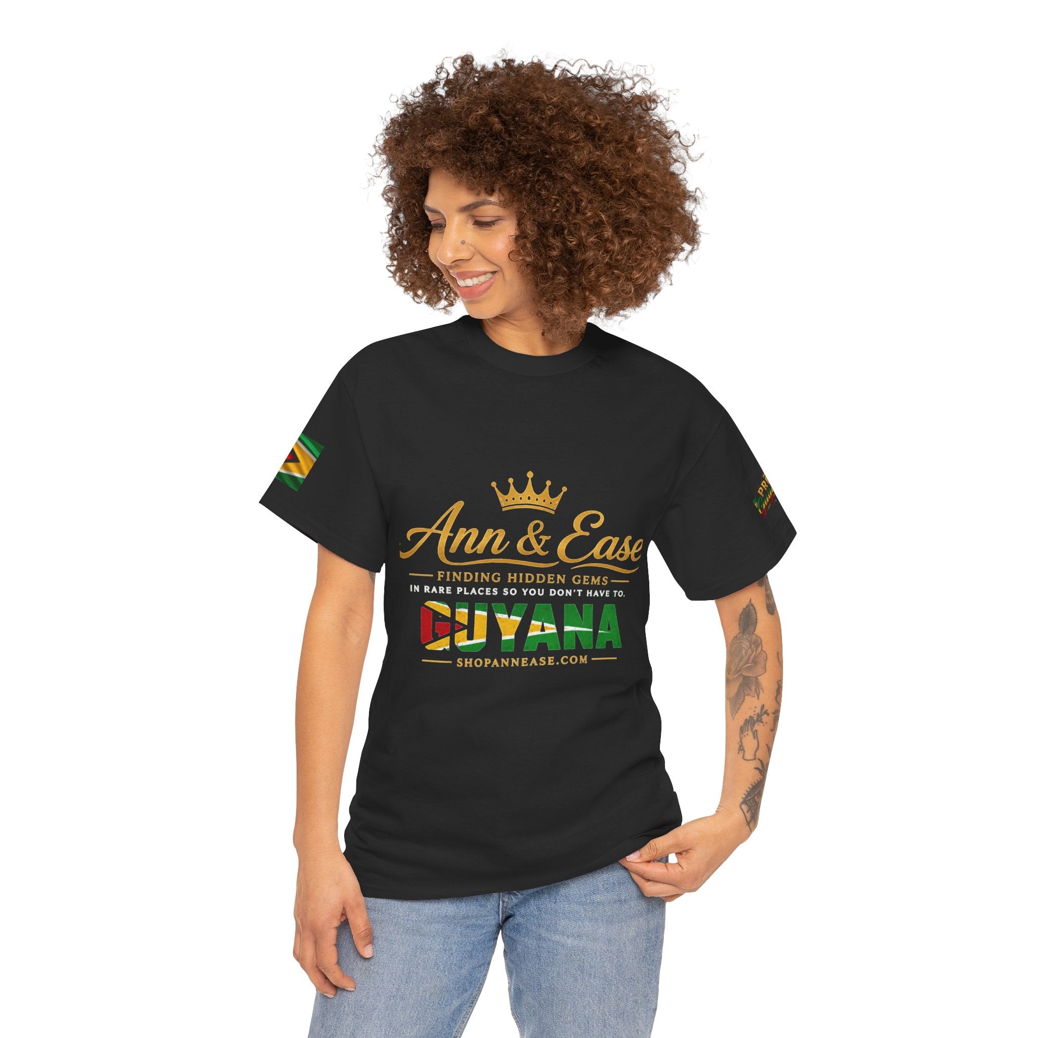 Camiseta de viaje Guyana — Ann & Ease "Encontrando joyas escondidas" Camisa de vacaciones caribeñas