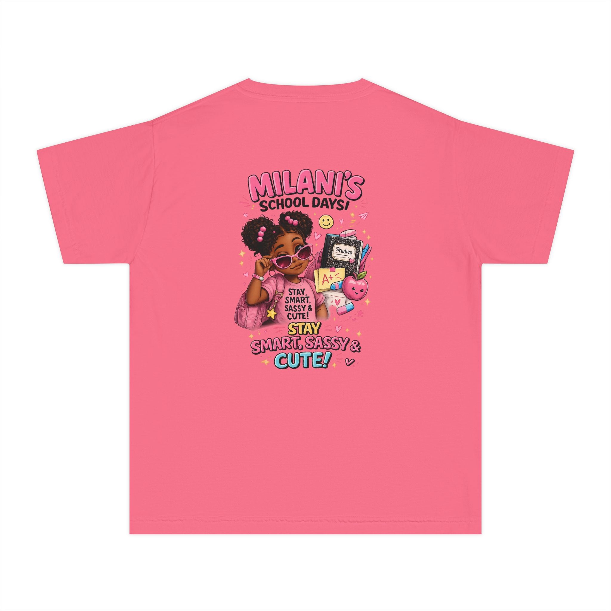 Youth Tee — "Milani's School Days: Cute, Sassy & Smart"