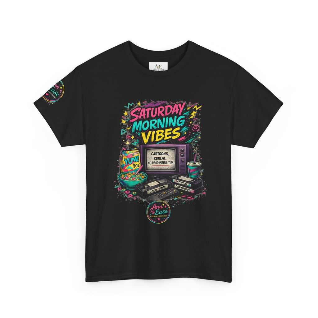 90s Baby Tee — Saturday Morning Vibes Retro Gaming T‑Shirt