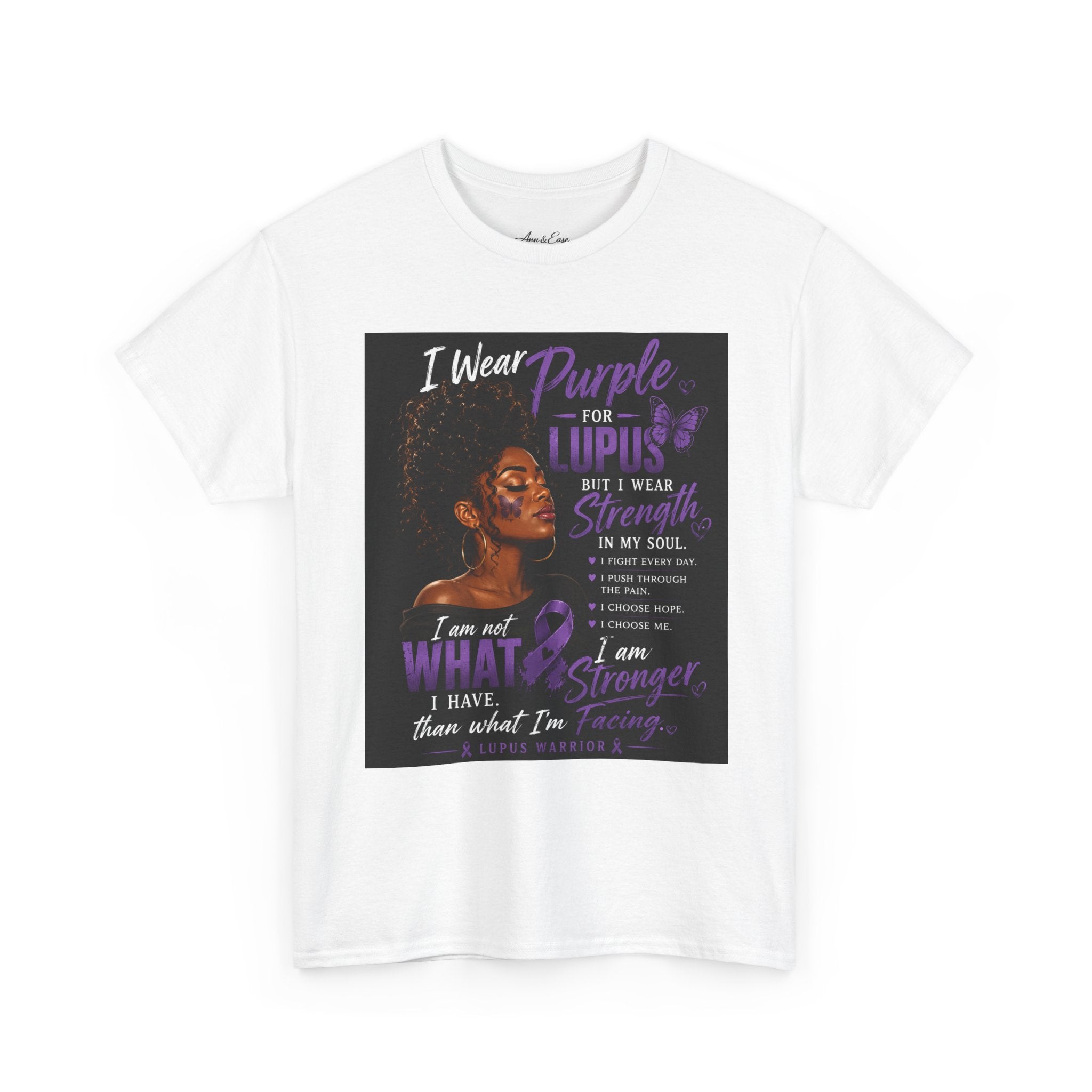 Purple for Lupus Awareness T-Shirt — Inspirational Survivor Quote Tee