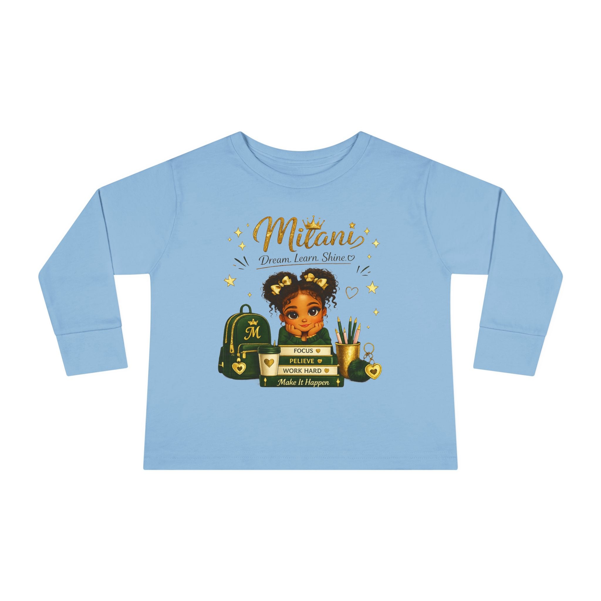 Toddler Tee — 'Future MD' Cute Black Girl Doctor Design