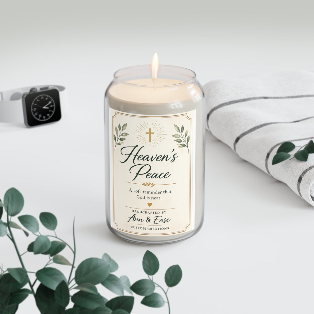 Heaven's Peace Scented Soy Candle — 13.75oz Inspirational Memorial Gift