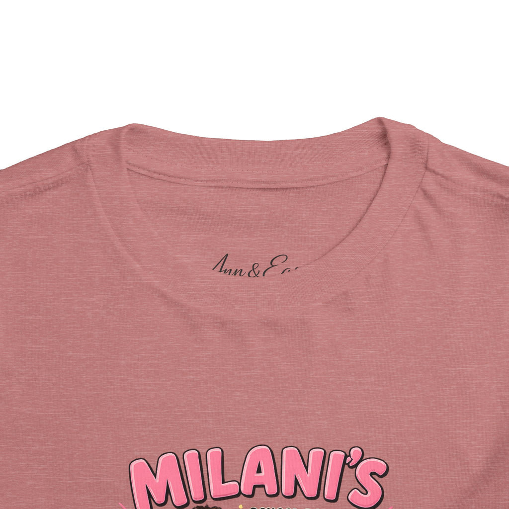 Personalized Toddler Tee — "Milani's School Days" Cute Smart Sassy Graphic Shirt