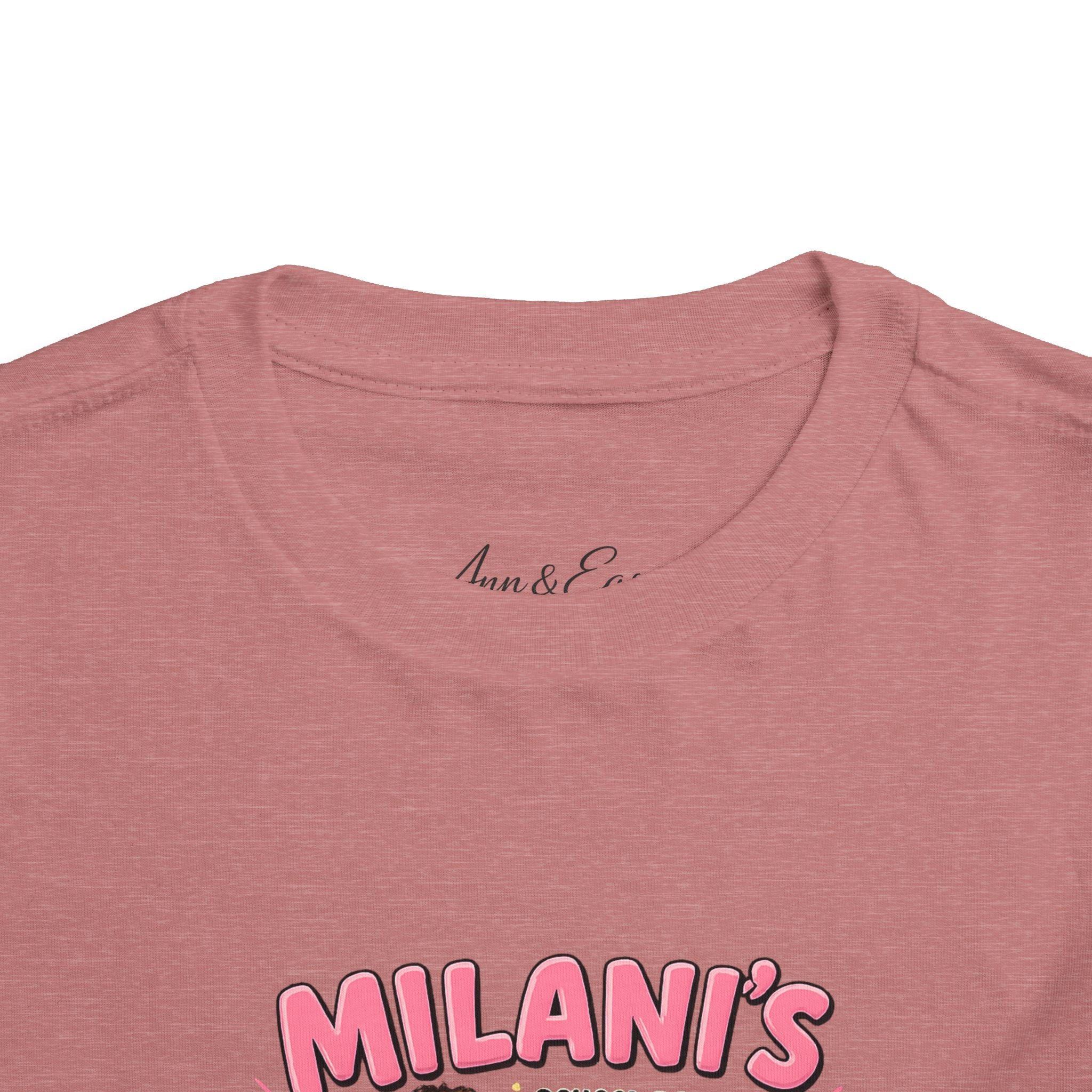 Personalized Toddler Tee — "Milani's School Days" Cute Smart Sassy Graphic Shirt