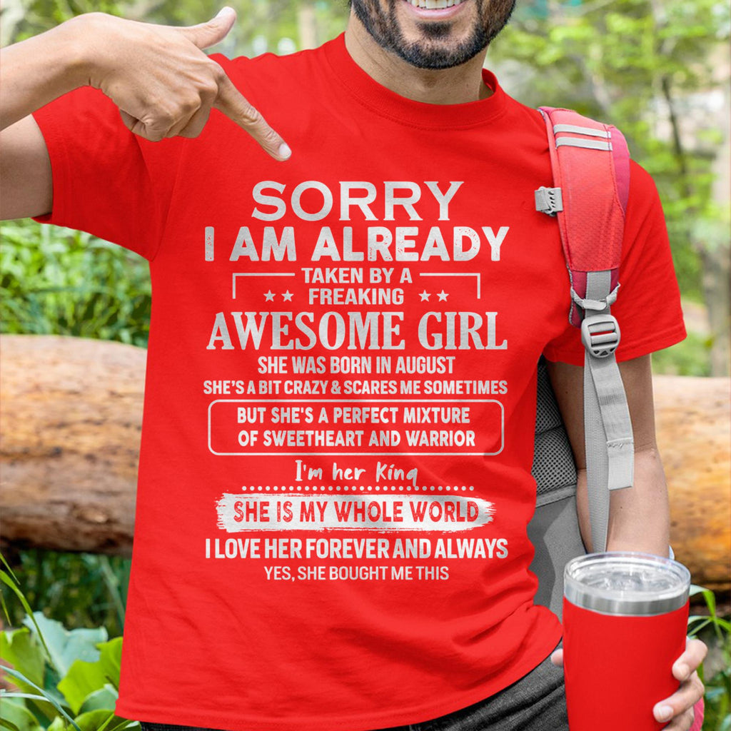 August - Awesome Girl - Perfect Gift For Your Boyfriend, Husband From Wife - NGHL08 (SKU04-86MT-08)