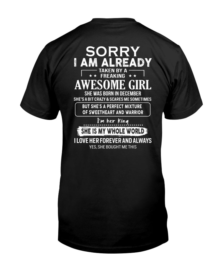 Diciembre - Chica asombrosa - Regalo perfecto para tu novio - (SKU04-86-12) - De Esposa NGHL12