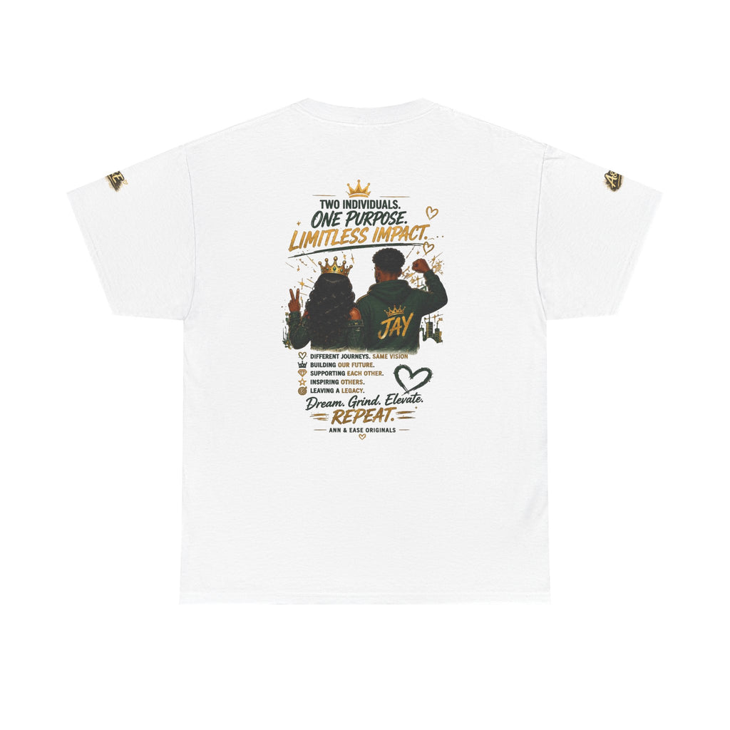 Lead Together Graphic Tee — “Built Different” Inspirational Couple Shirt