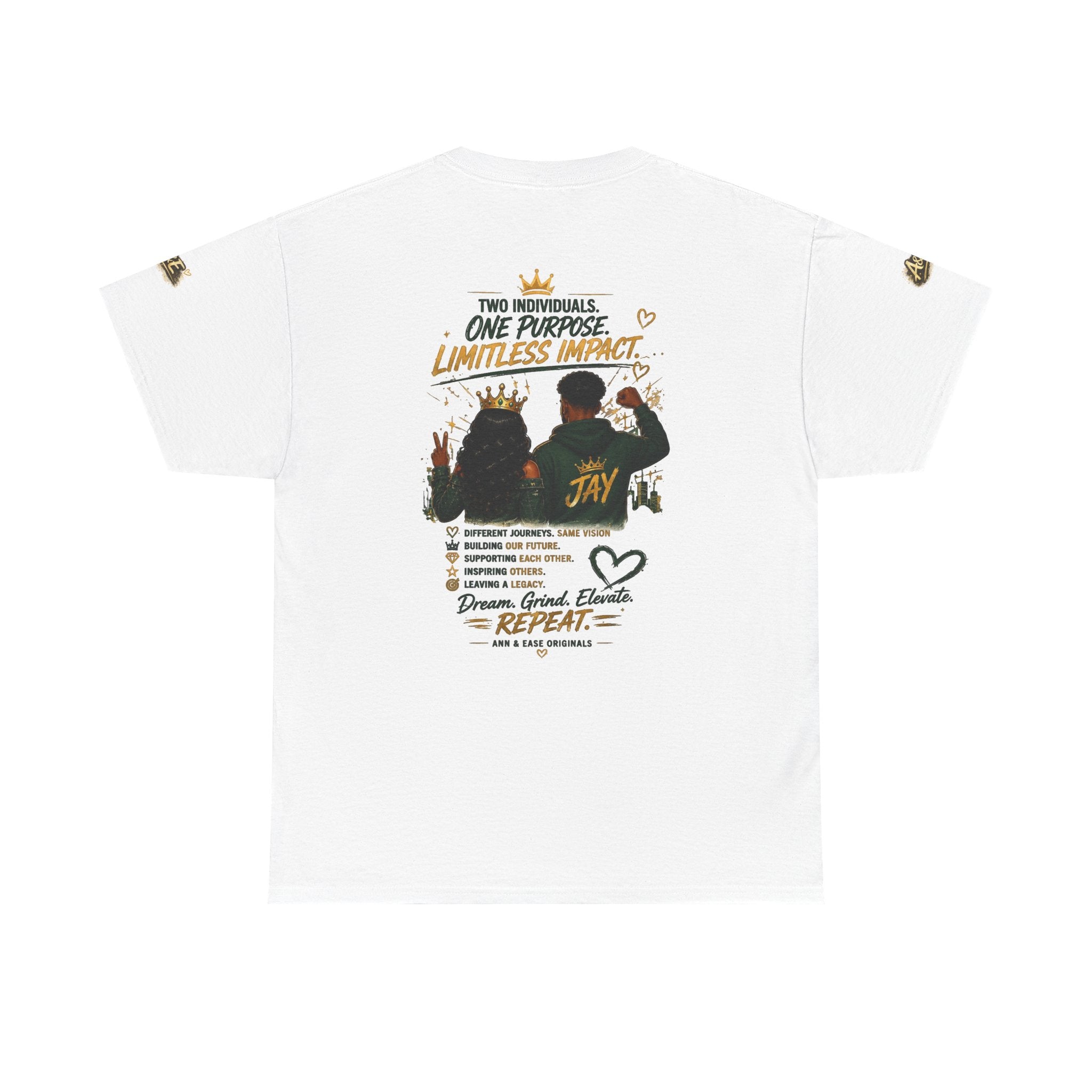 Lead Together Graphic Tee — “Built Different” Inspirational Couple Shirt