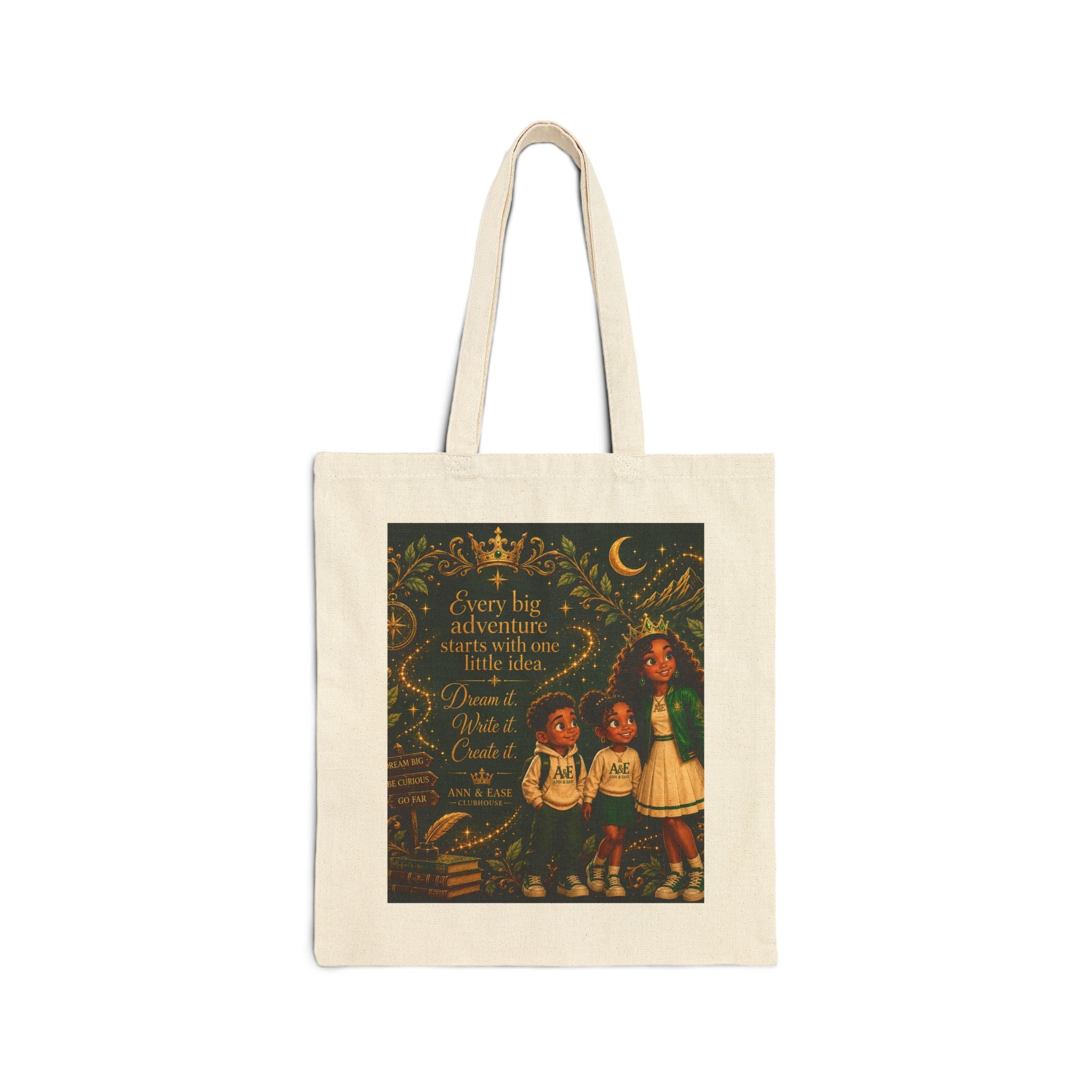 Tote Bag — Vintage Storybook Children Illustration with Quote